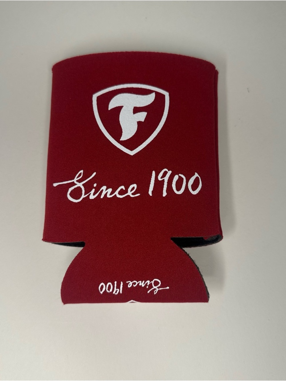 Firestone Tires Red & White Logo Can Koozie Beer Can Holder IndyCar & NASCAR NEW